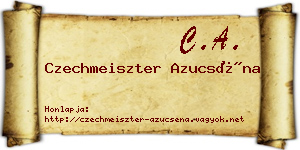 Czechmeiszter Azucséna névjegykártya